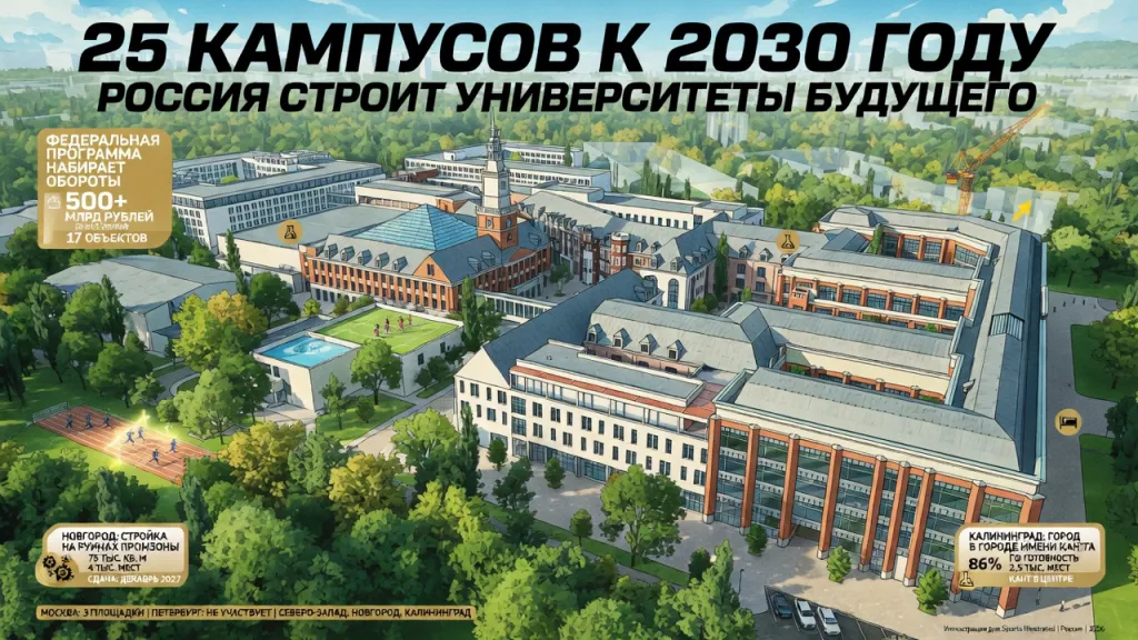 25 кампусов к 2030 году. Россия строит университеты будущего