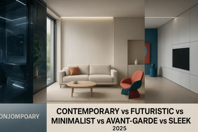 Какой стиль интерьера лучше выбрать для дома 2025 года: Contemporary, Futuristic, Minimalist, Avant-garde или Sleek?